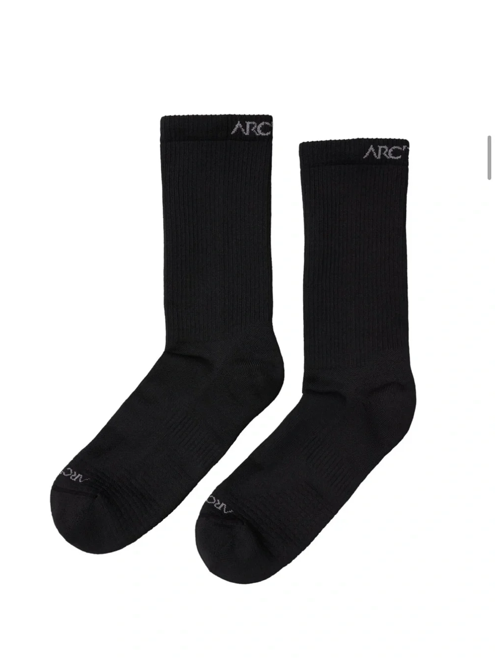 Arc’teryx Men's Medium Synthetic Mid Crew Sock Black NWT Focused Cushion Hiking